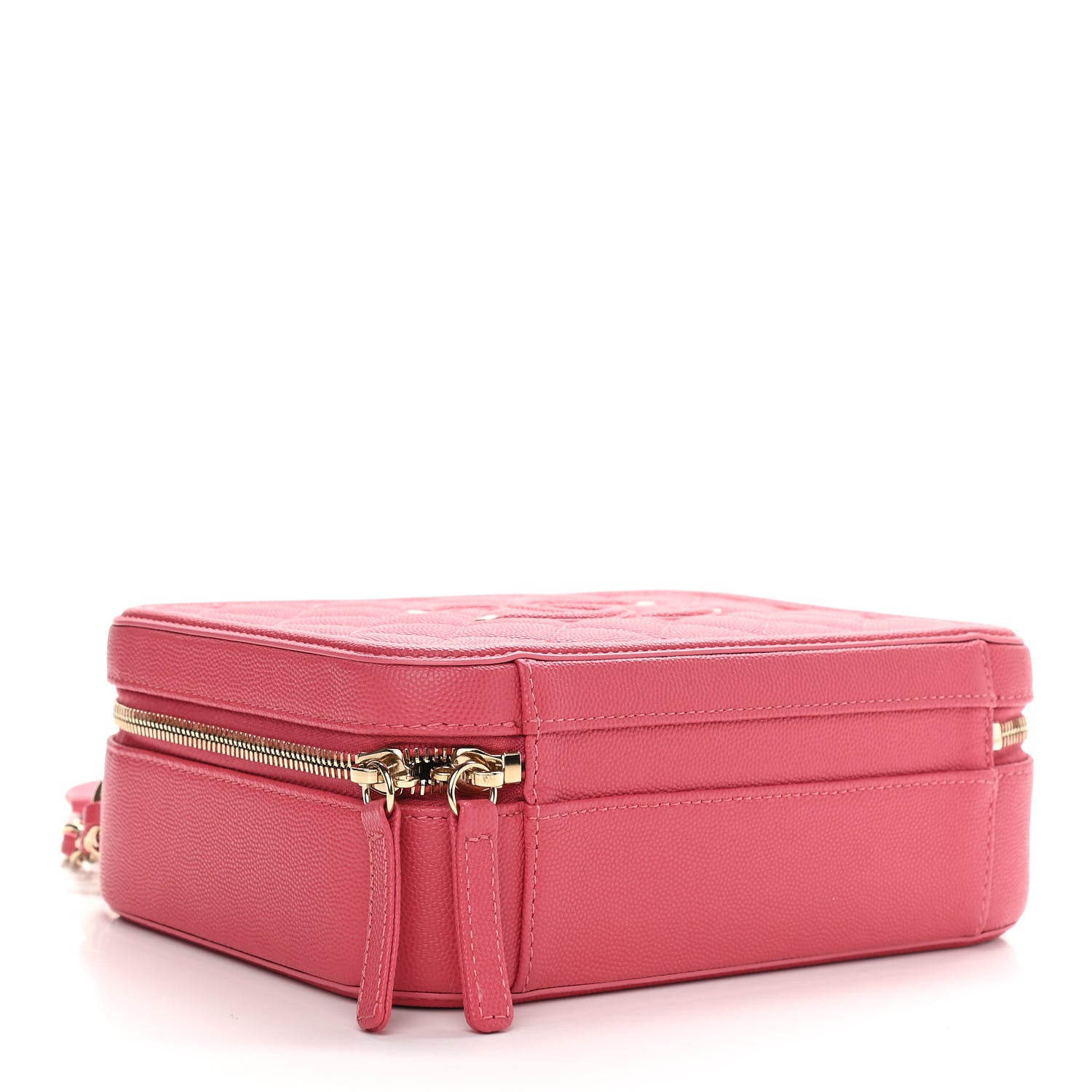 Chanel Caviar Quilted Medium CC Filigree Vanity Case Pink 4 of 10