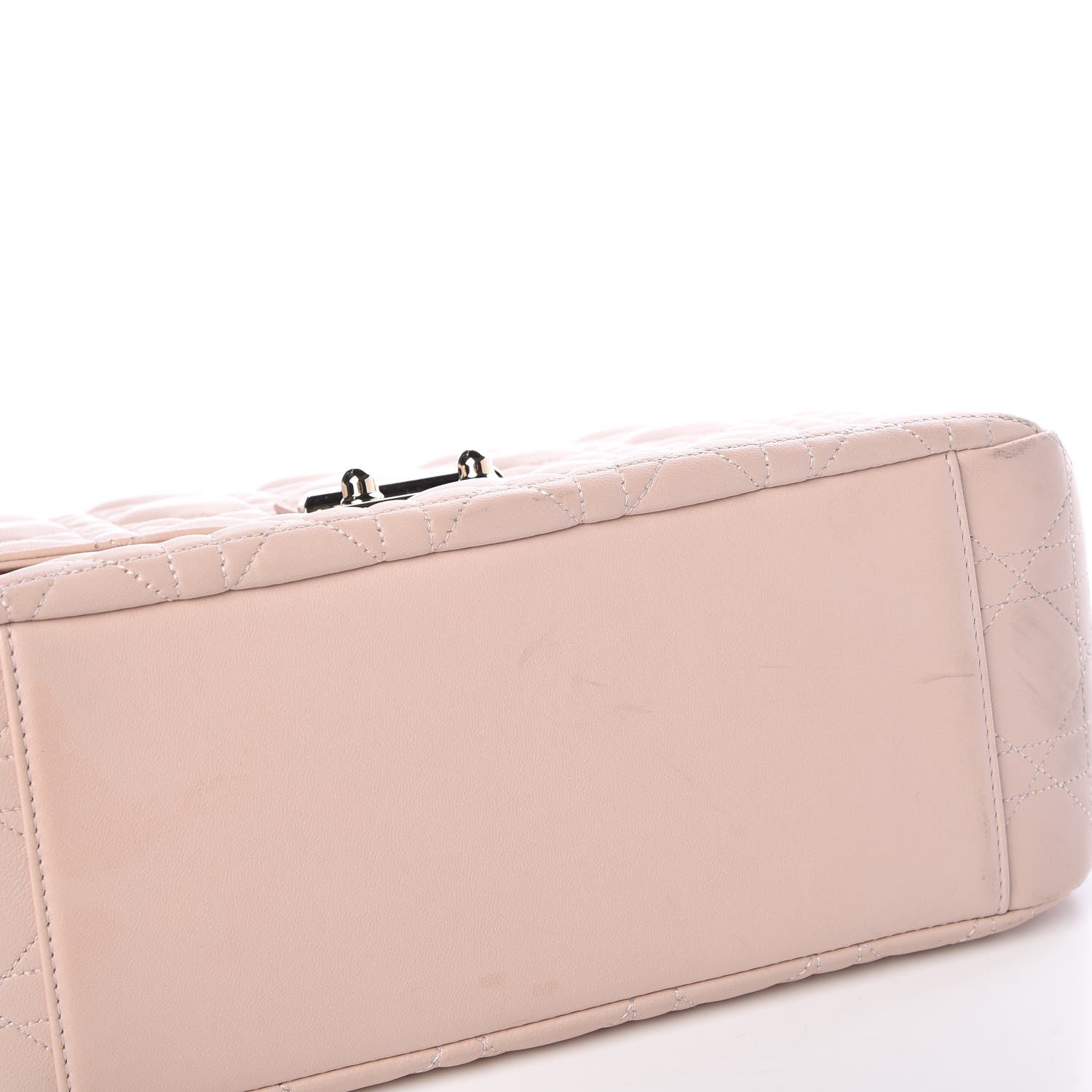 Christian Dior Lambskin Cannage Large Miss Dior Flap Rose Poudre 10 of 14