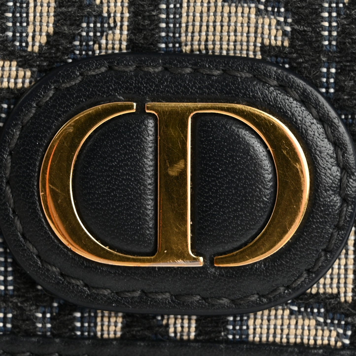 Oblique Compact Wallet Blue