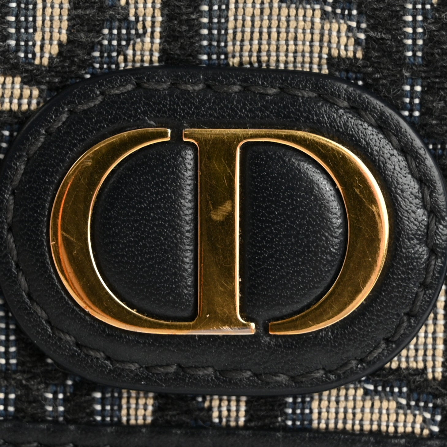 Christian Dior Oblique Compact Wallet Blue 11 of 12