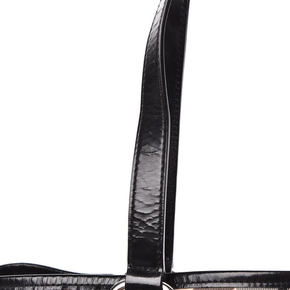 Burberry Patent Trim Nova Check Small Nickie Shopper Tote 11 of 22