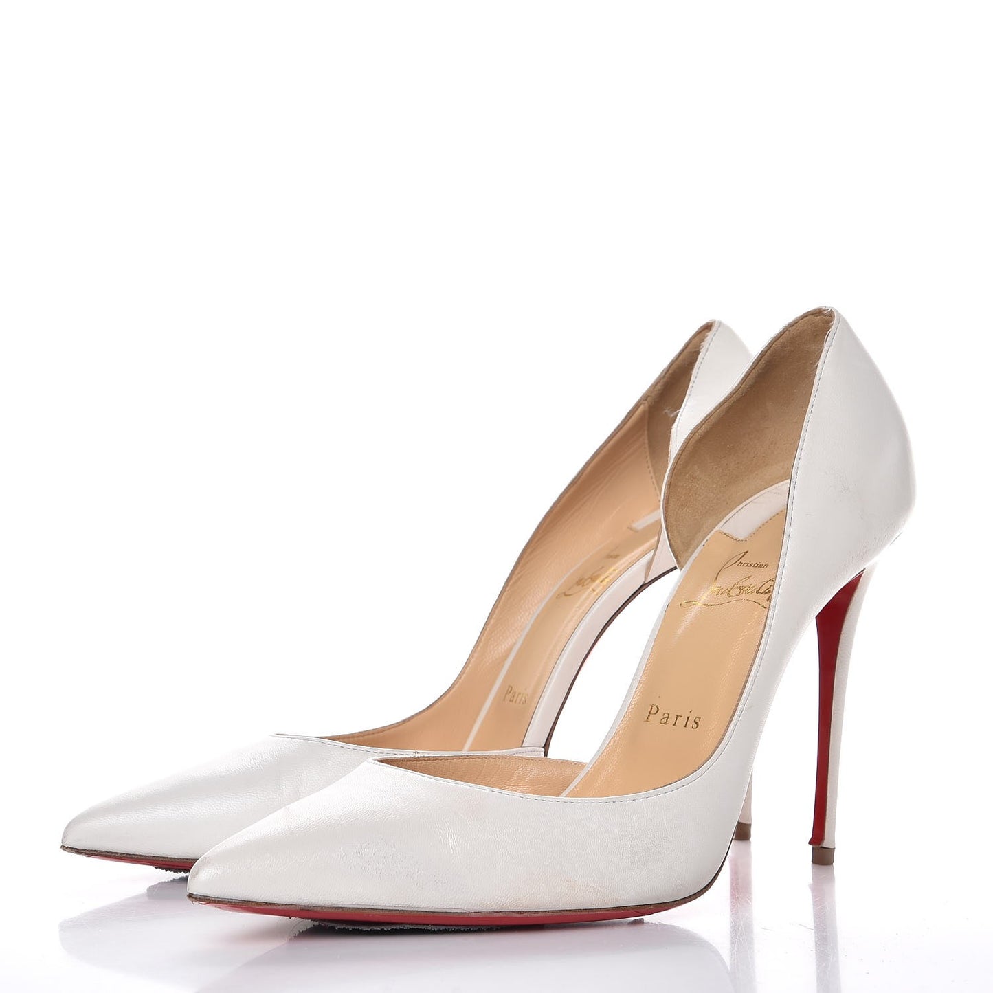 Shiny Nappa Iriza 100 Pumps 41.5 White