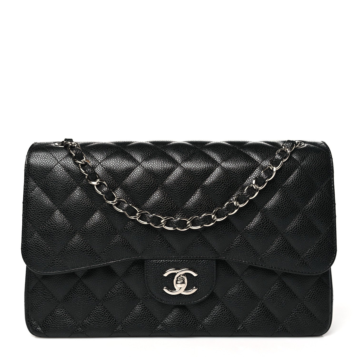 Chanel Caviar Quilted Jumbo Double Flap Black 1 of 10