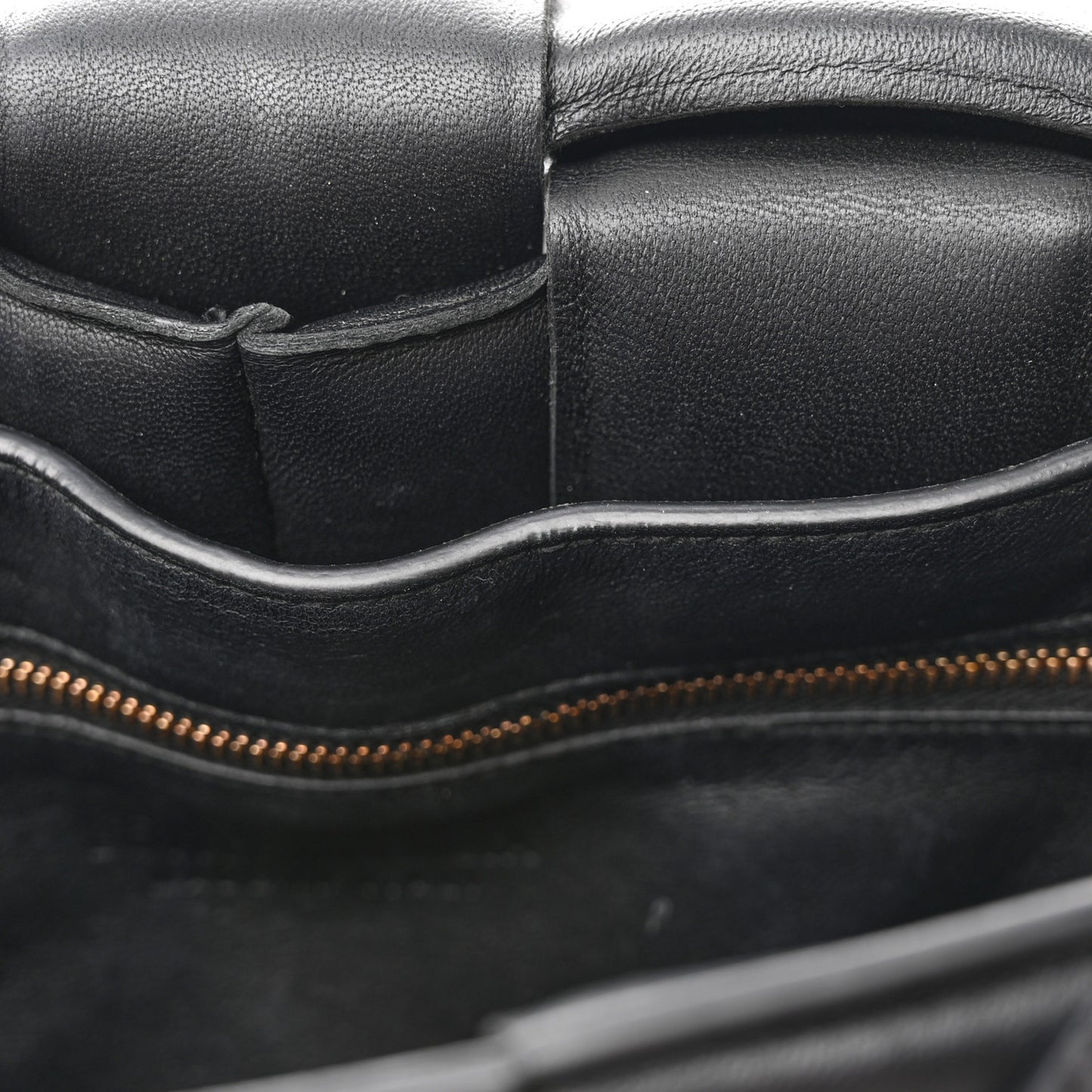 Nappa Maxi Intreccio Padded Cassette Crossbody Bag Black
