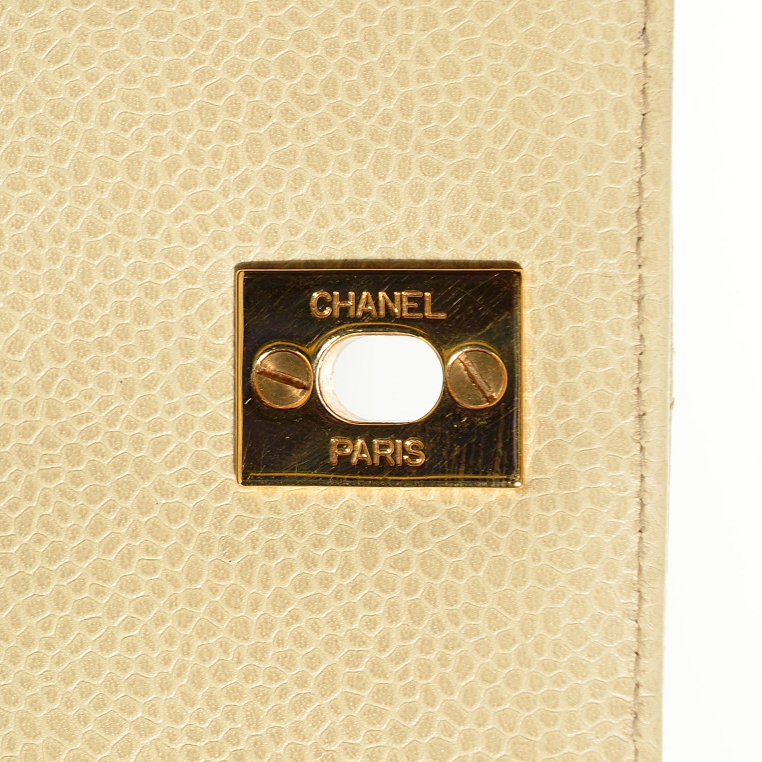 Chanel Caviar Quilted Medium Flap Shoulder Bag Beige 9 of 9