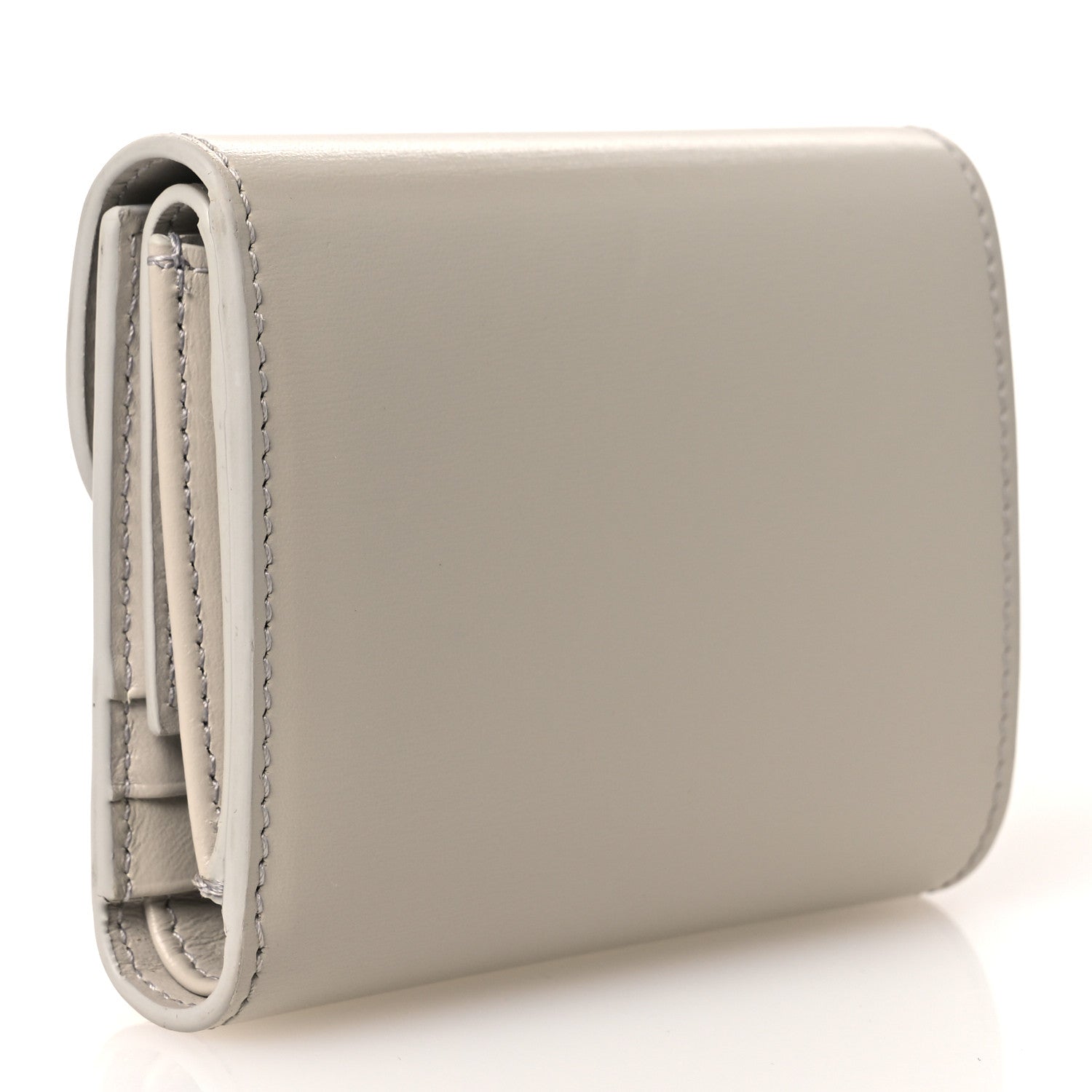 Celine Shiny Calfskin Small Triomphe Wallet Pale Beige 5 of 20