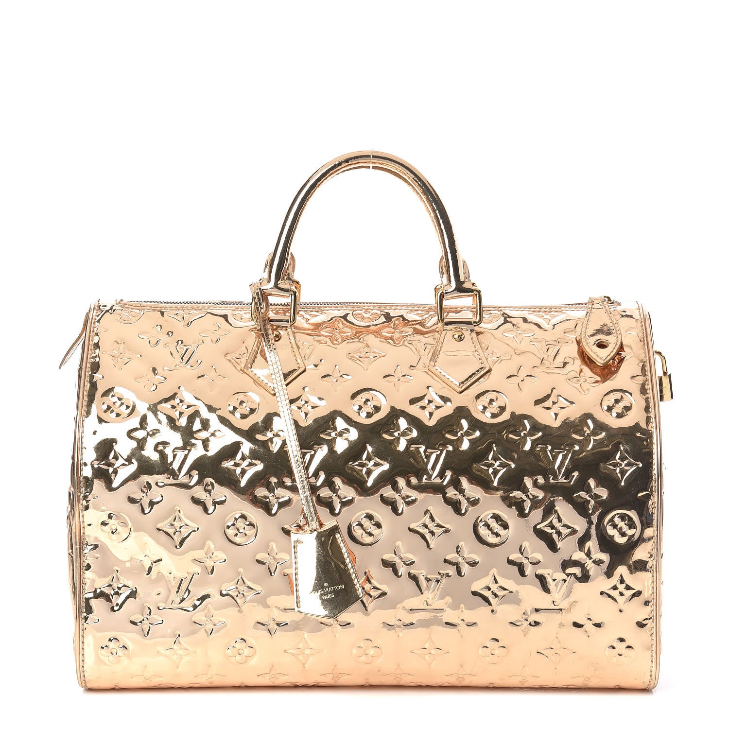 Louis Vuitton Monogram Miroir Speedy 35 Gold 1 of 10