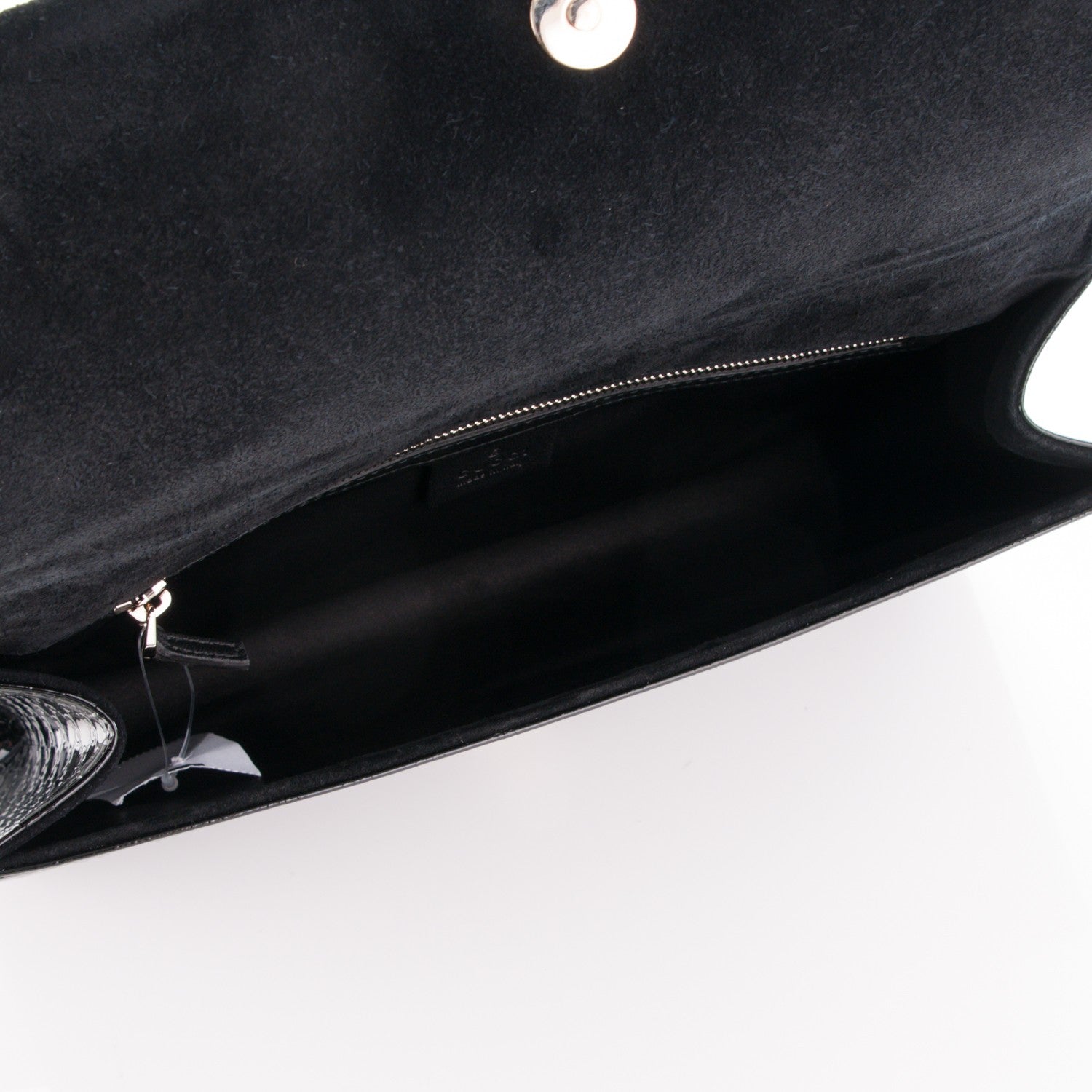 Gucci Patent Microguccissima Medium Broadway Clutch Black 5 of 7