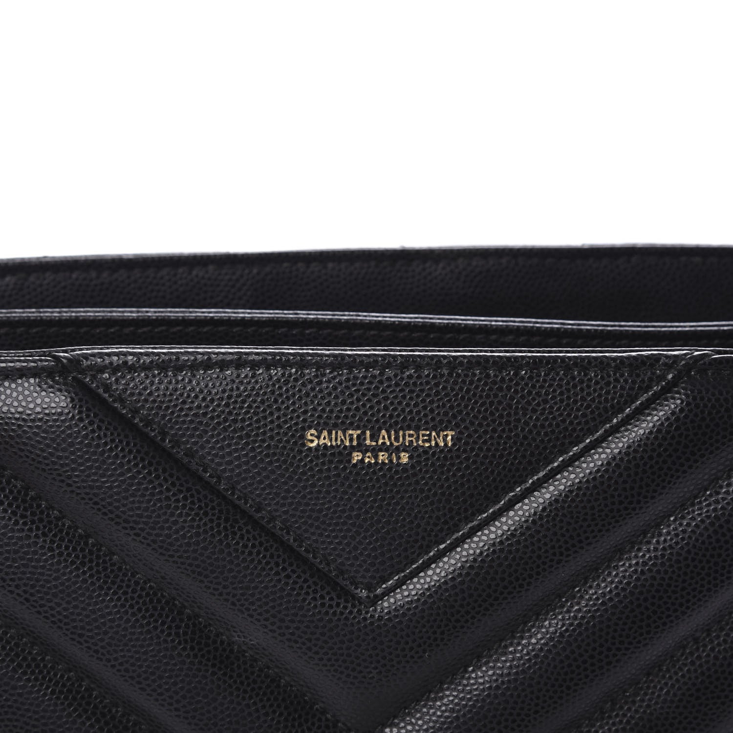 Saint Laurent Grain De Poudre Matelasse Chevron Medium Tribeca Shopping Bag Black 13 of 13