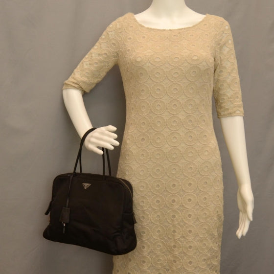 Prada Tessuto Nylon Handbag Nero Black 2 of 8