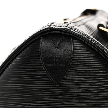 Louis Vuitton Epi Speedy 25 Black 6 of 9