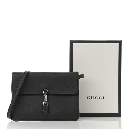 Gucci Grand Prix Calfskin Jackie Convertible Shoulder Bag Black 10 of 10