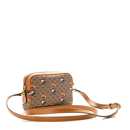 Gucci X DISNEY Mini Vintage GG Supreme Monogram Mickey Mouse Shoulder Bag Beige Vintage Sun Oil 3 of 8