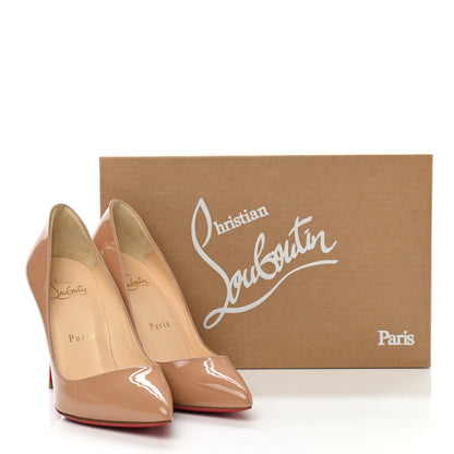 Christian Louboutin Patent Pigalle 100 Pumps 35 Nude 8 of 8
