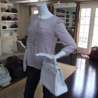 Hermes Taurillon Clemence Kelly 32 White 2 of 13