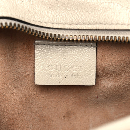 Gucci Calfskin Matelasse Mini GG Marmont Round Shoulder Bag White 6 of 21
