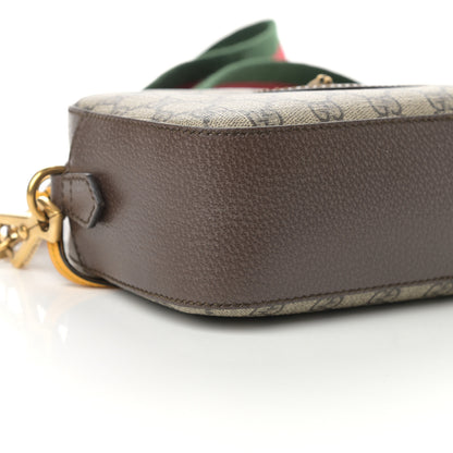 Gucci GG Supreme Monogram Web Neo Vintage Shoulder Bag Beige New Acero Crop 9 of 10