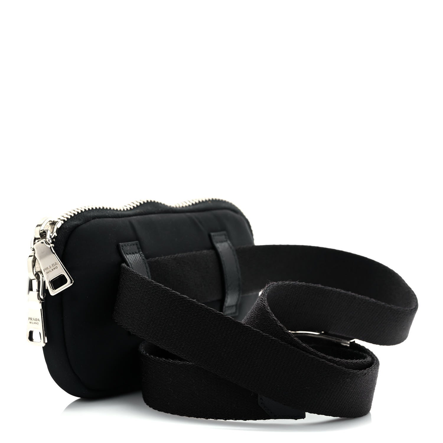 Prada Tessuto Nylon Belt Bag Black 3 of 9