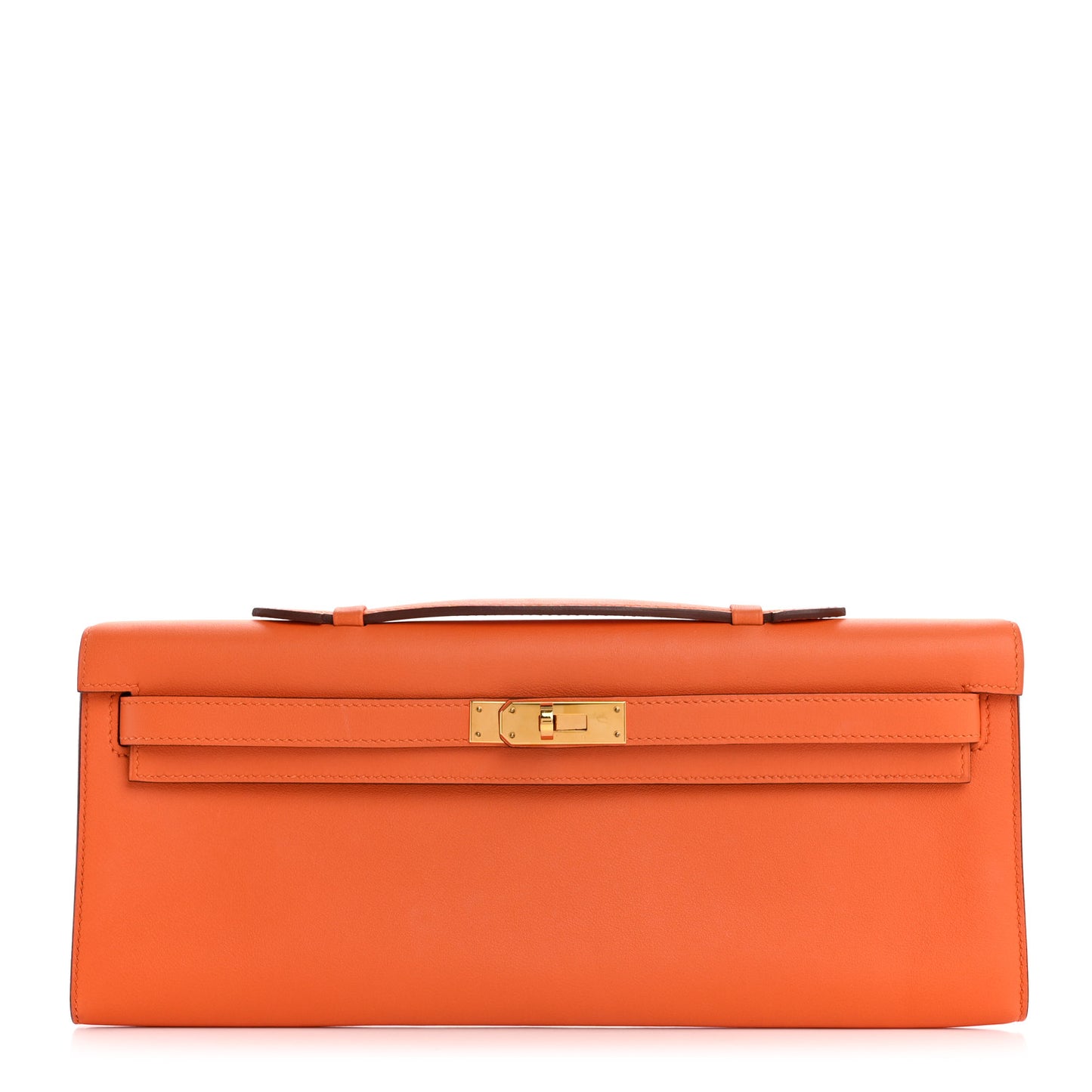 Swift Kelly Cut Clutch Pochette Orange