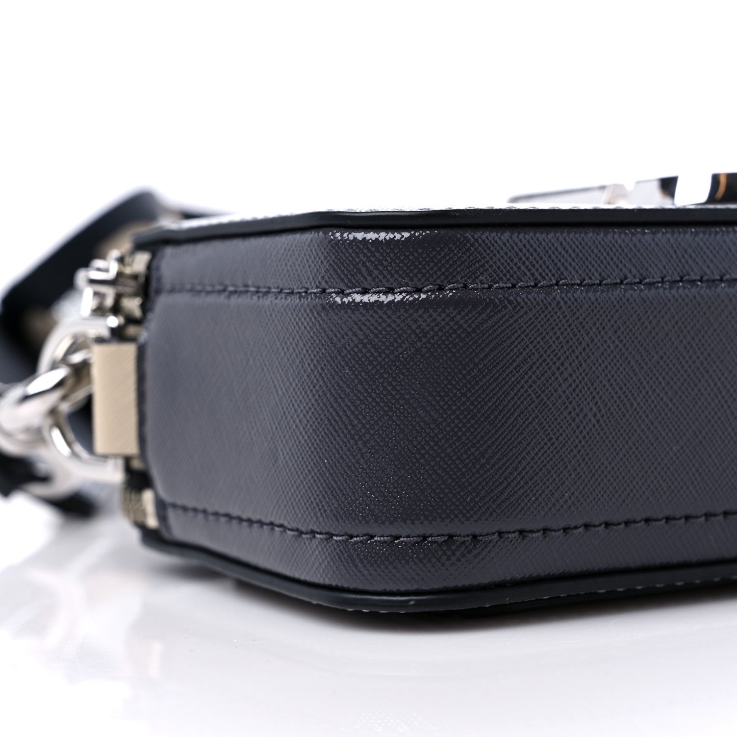 Saffiano Small Snapshot Camera Bag Wolf Grey