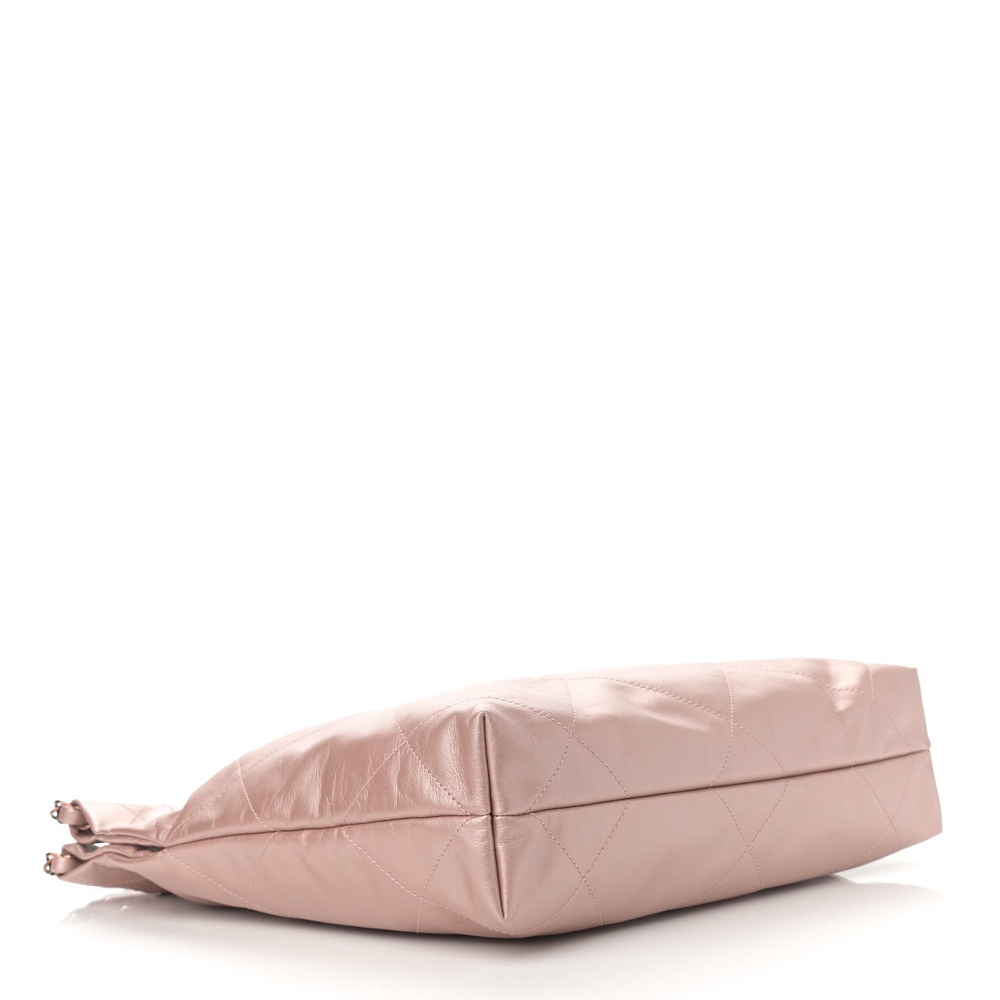 Metallic Calfskin Quilted Small Chanel 22 Pink