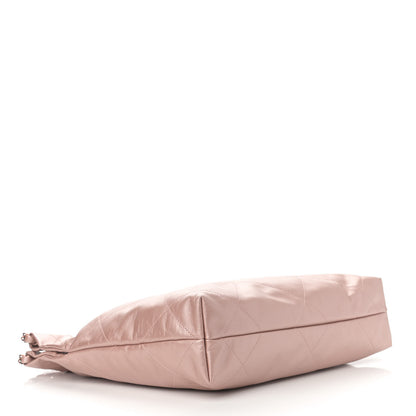 Chanel Metallic Calfskin Quilted Small Chanel 22 Pink 5 of 12
