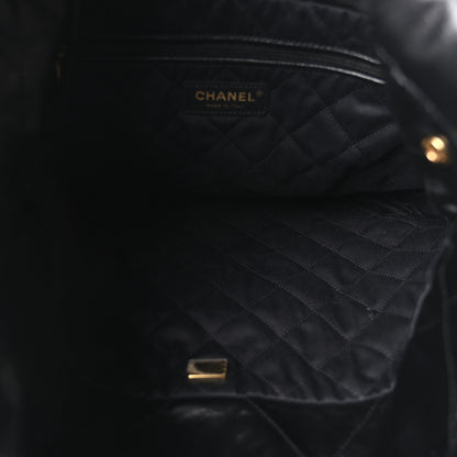 Chanel Shiny Calfskin Quilted Small Chanel 22 Black 5 of 10