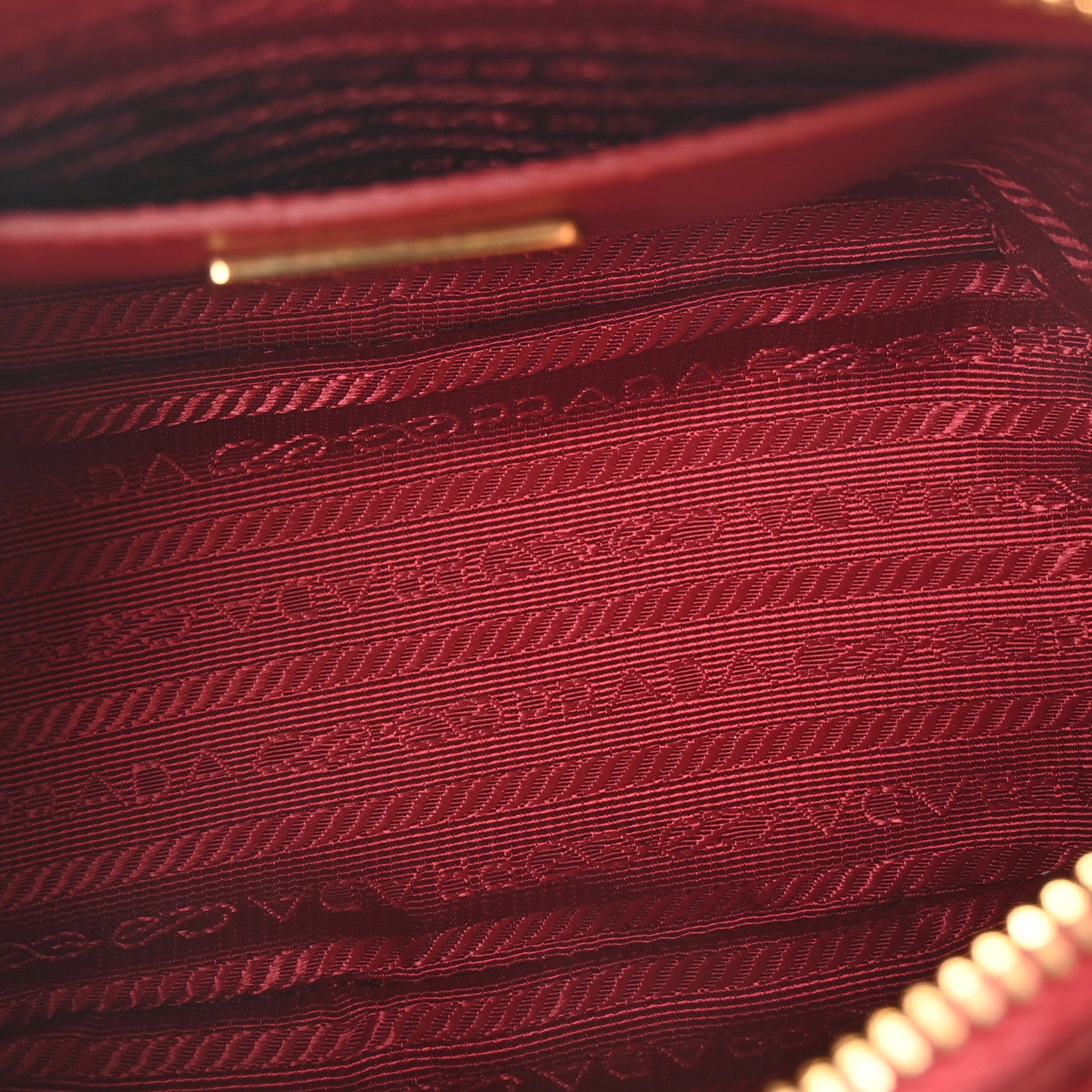 Prada Saffiano Lux Mini Promenade Tote Fuoco 5 of 9