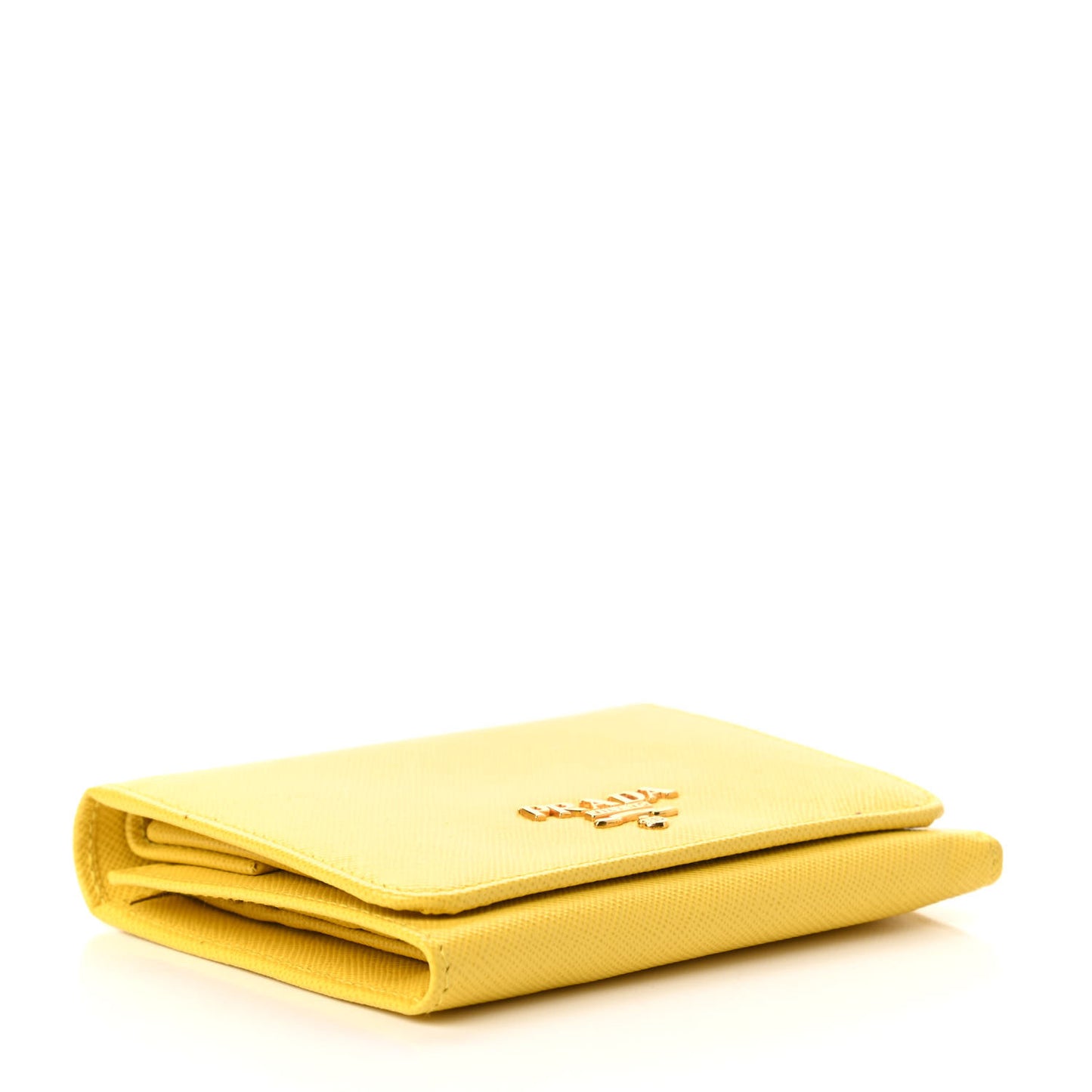 Saffiano Metal Tri-Fold Wallet Girasole