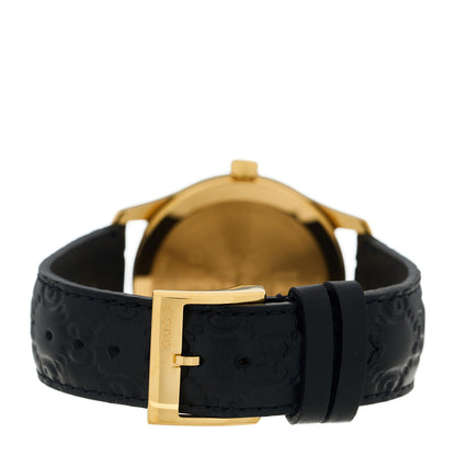 Gucci Stainless Steel Calfskin 38mm G-Timeless Quartz Watch Black 3 of 5