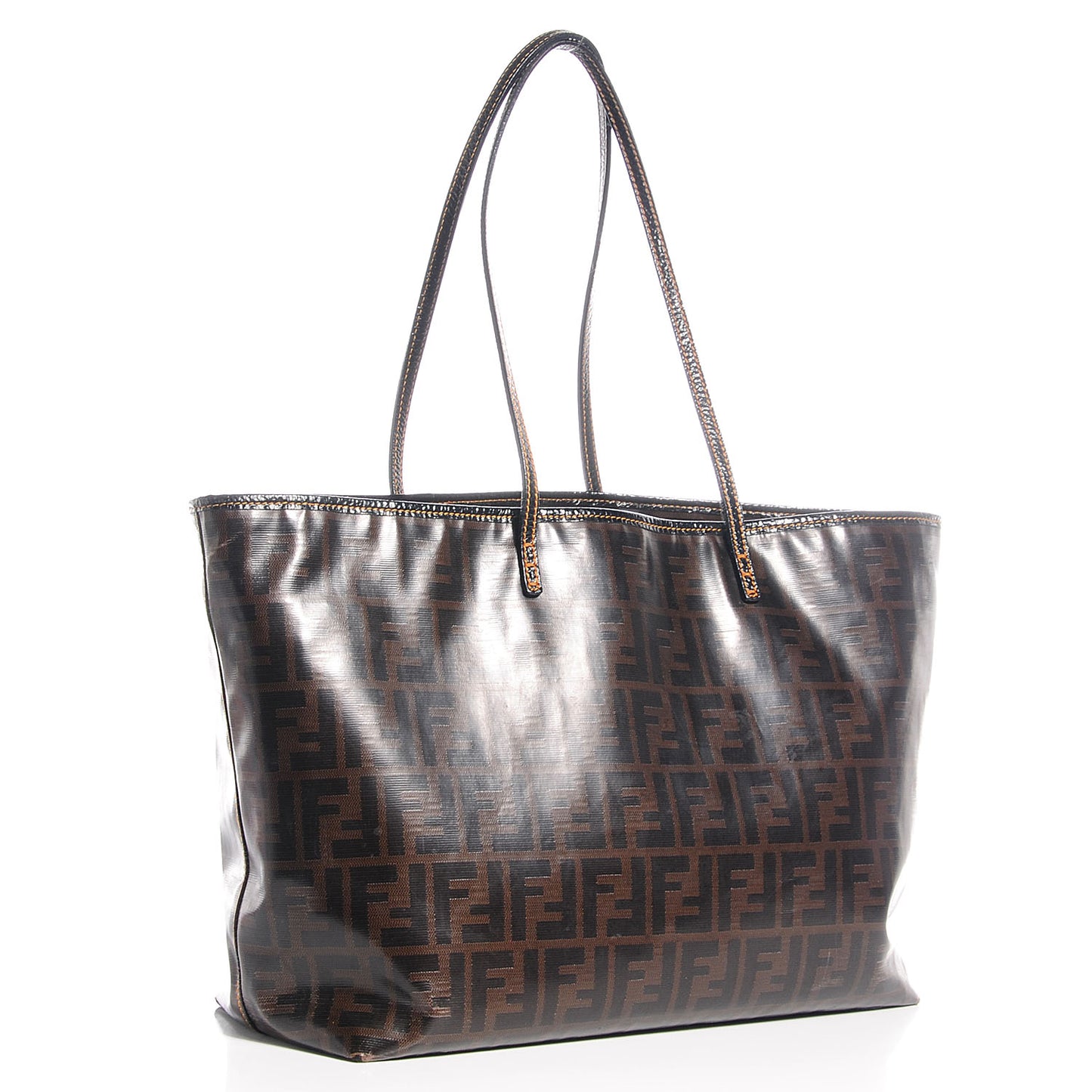 Zucca Spalmati Matrioska Roll Tote Tobacco Black