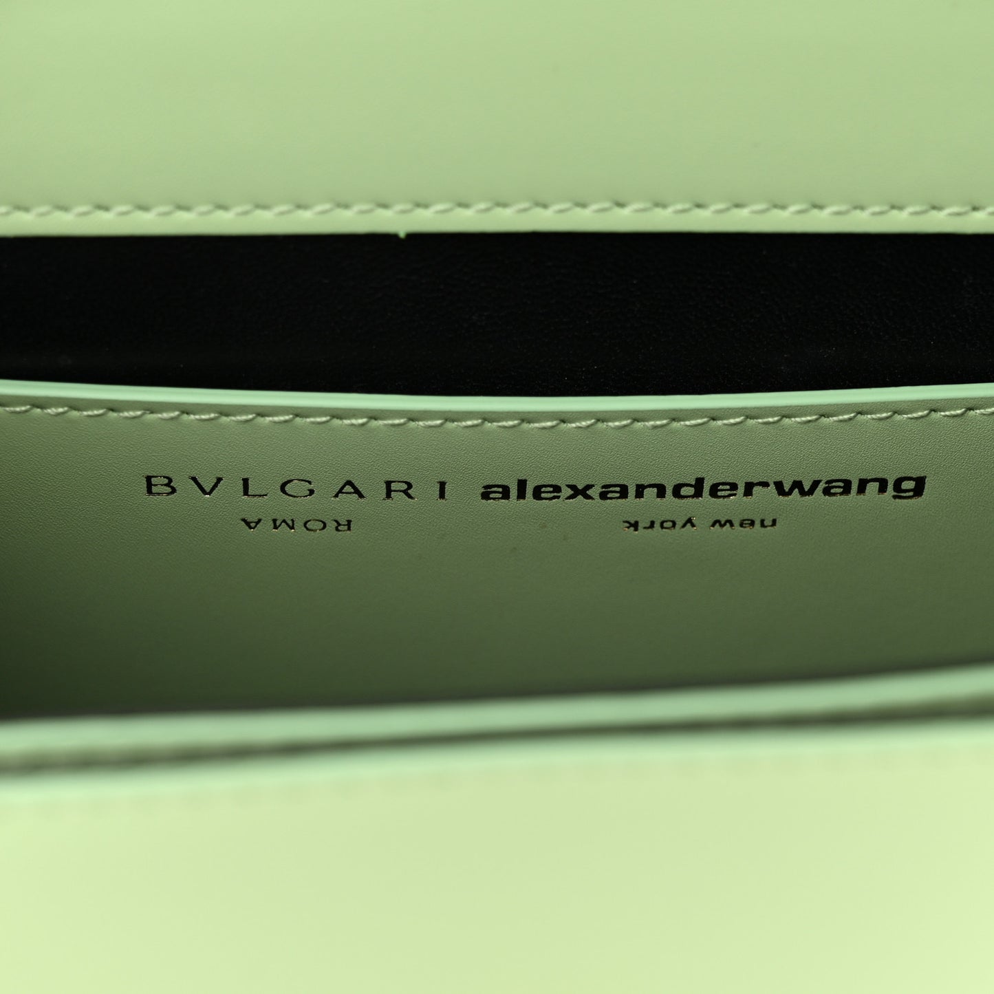 x ALEXANDER WANG Calfskin Serpenti Top Handle Belt Bag Light Green