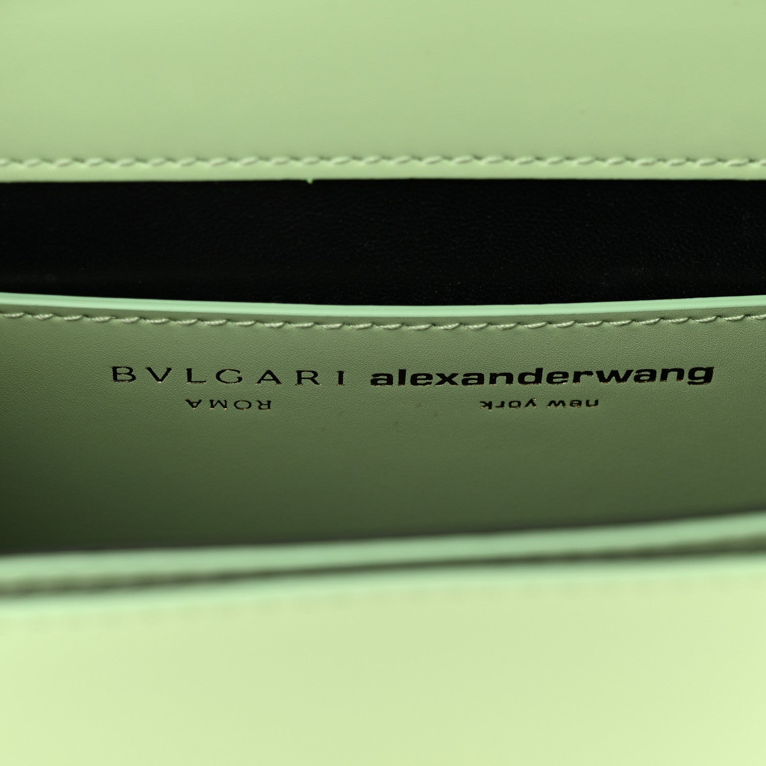 Bulgari x ALEXANDER WANG Calfskin Serpenti Top Handle Belt Bag Light Green 6 of 10