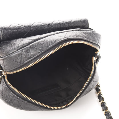 Chanel Caviar Quilted CC Day Camera Case Black 5 of 10