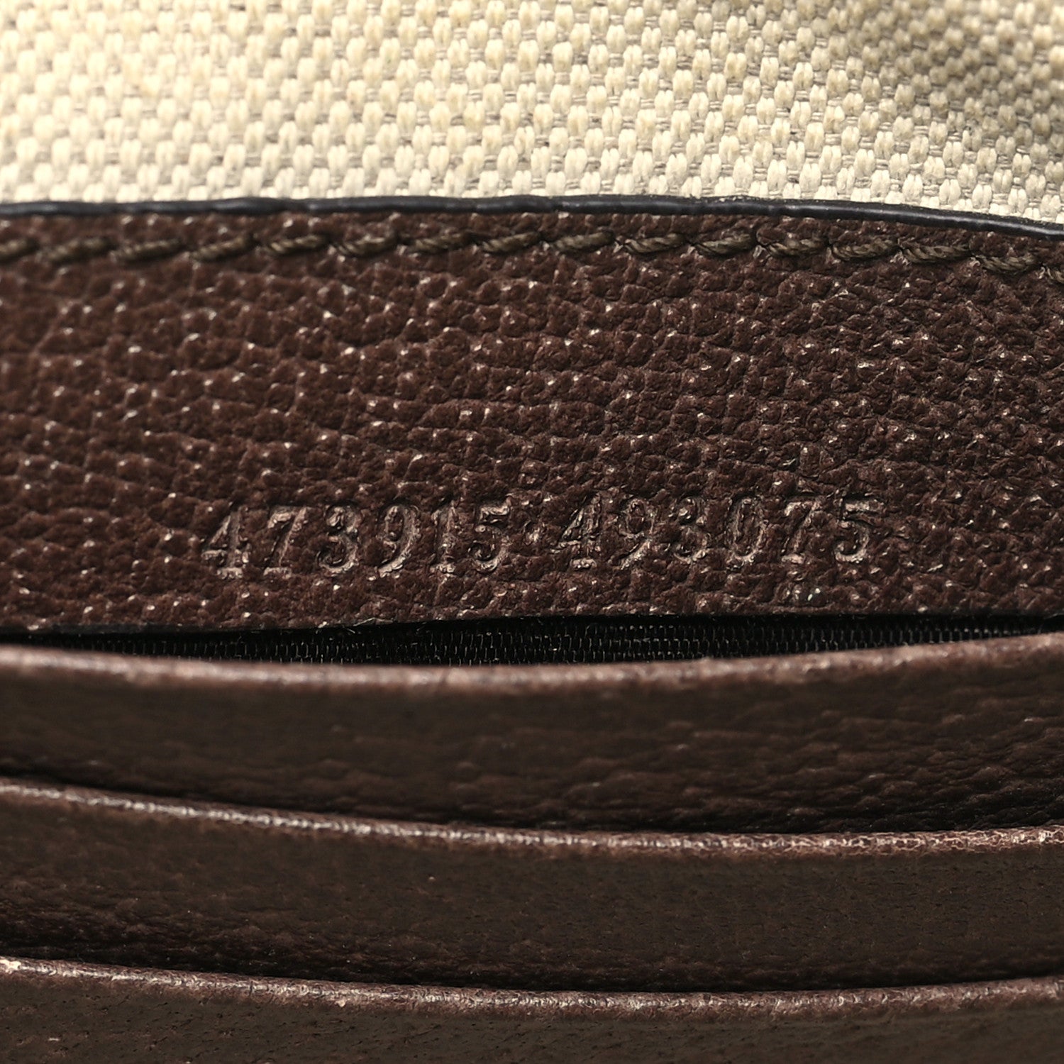 Gucci GG Supreme Monogram Courrier Embroidered UFO Pouch Beige New