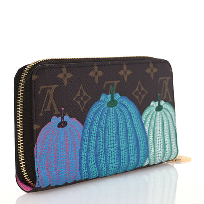 Louis Vuitton LV X YK Monogram Kusama Pumpkin Zippy Wallet 3 of 13