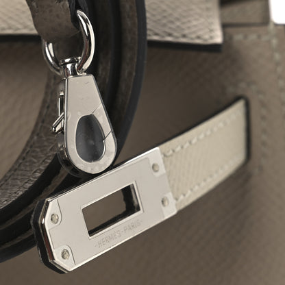 Hermes Epsom Tri-Color Mini Kelly Sellier 20 Trench Craie Etoupe 11 of 13