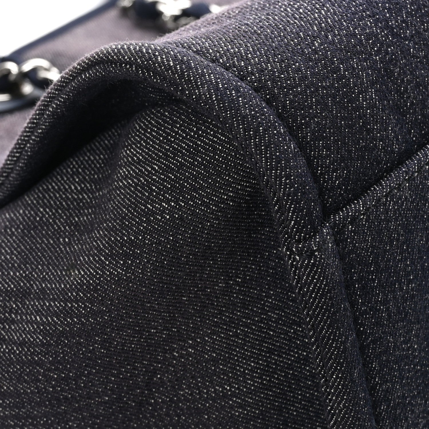 Chanel Denim Large Deauville Tote Dark Blue 8 of 11