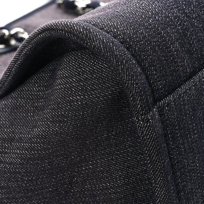 Chanel Denim Large Deauville Tote Dark Blue 8 of 11
