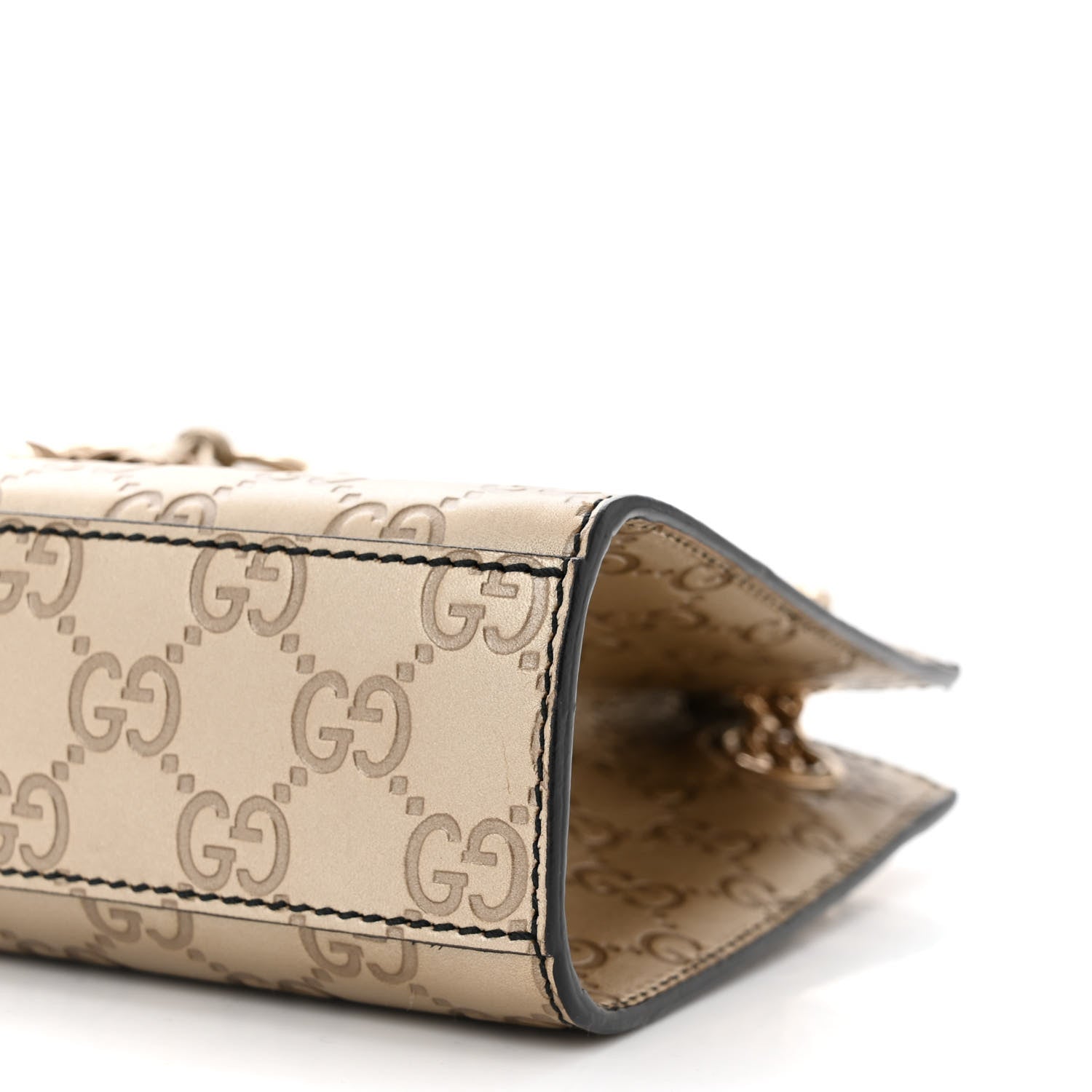 Gucci Guccissima Small Emily Shoulder Bag Gold 10 of 10