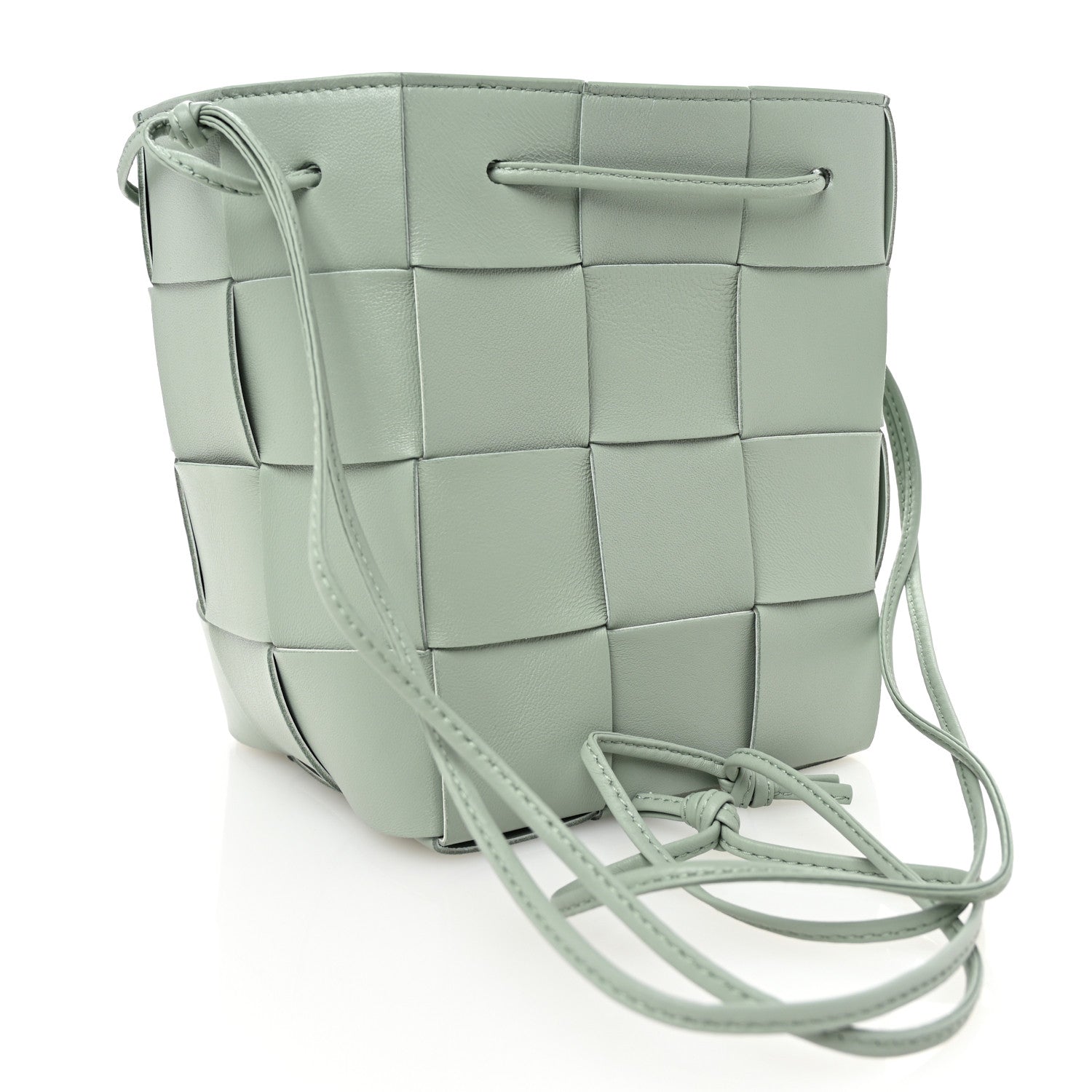 Bottega Veneta Nappa Maxi Intrecciato Small Cassette Bucket Bag New Sauge 3 of 9