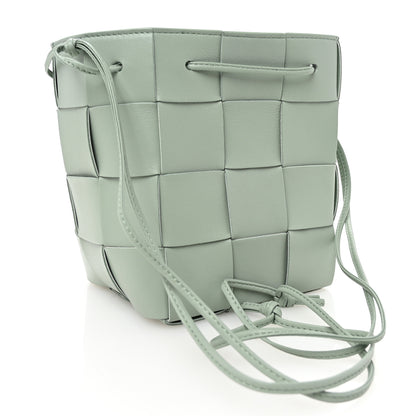Bottega Veneta Nappa Maxi Intrecciato Small Cassette Bucket Bag New Sauge 3 of 9