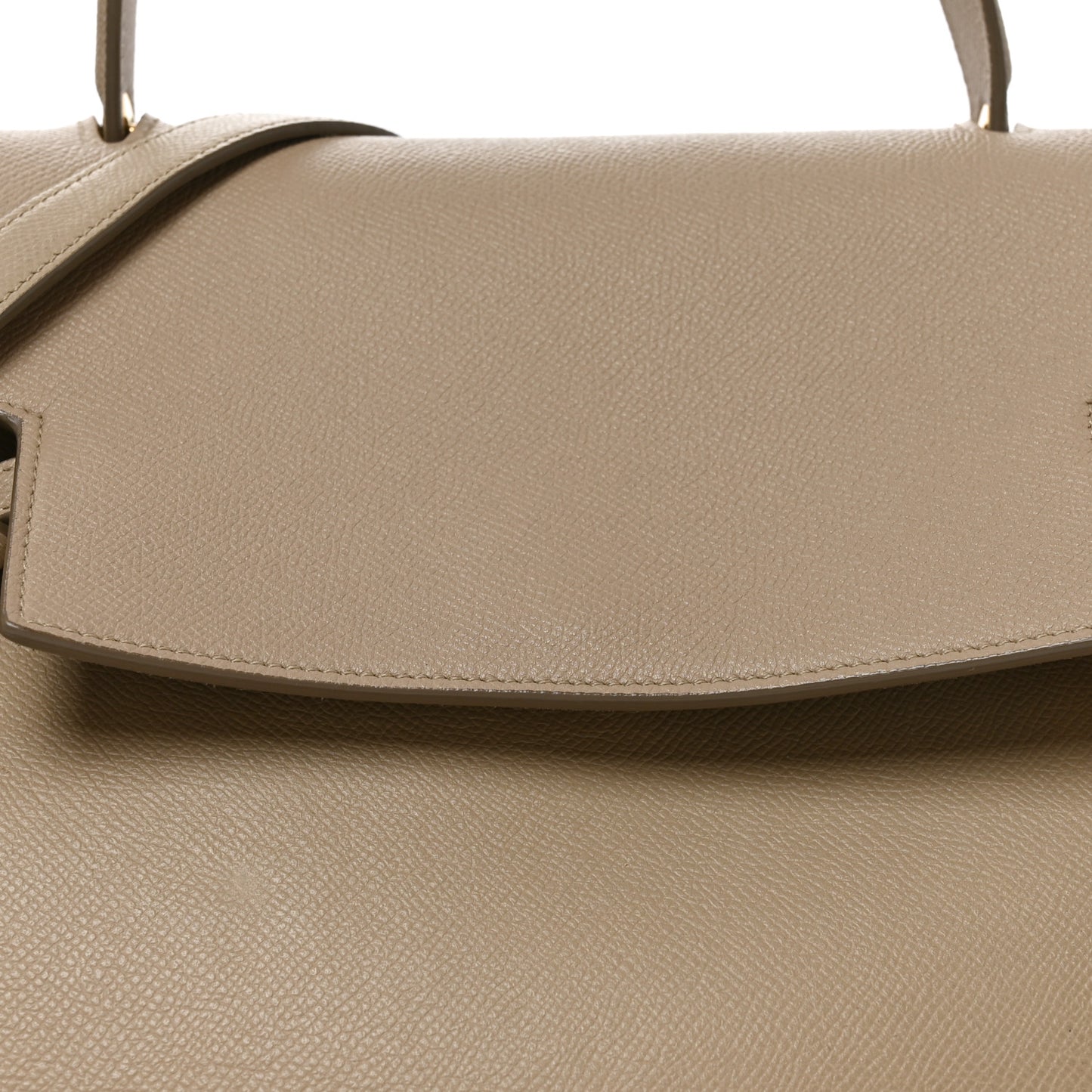 Grained Calfskin Mini Belt Bag Light Taupe