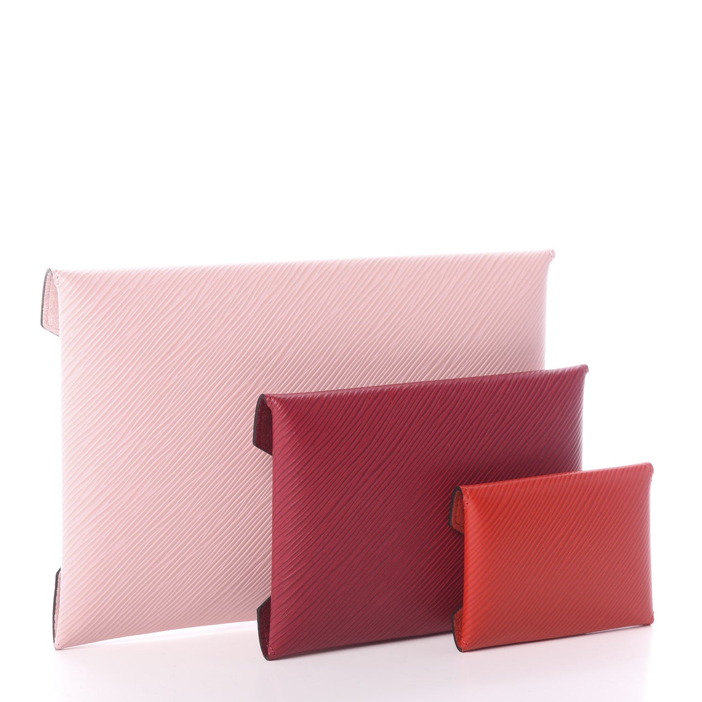 Epi Kirigami Pochette Set Rose Ballerine Fuchsia Coquelicot