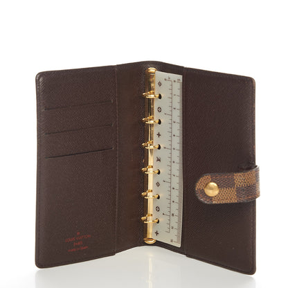 Louis Vuitton Damier Ebene Small Ring Agenda Cover 5 of 6