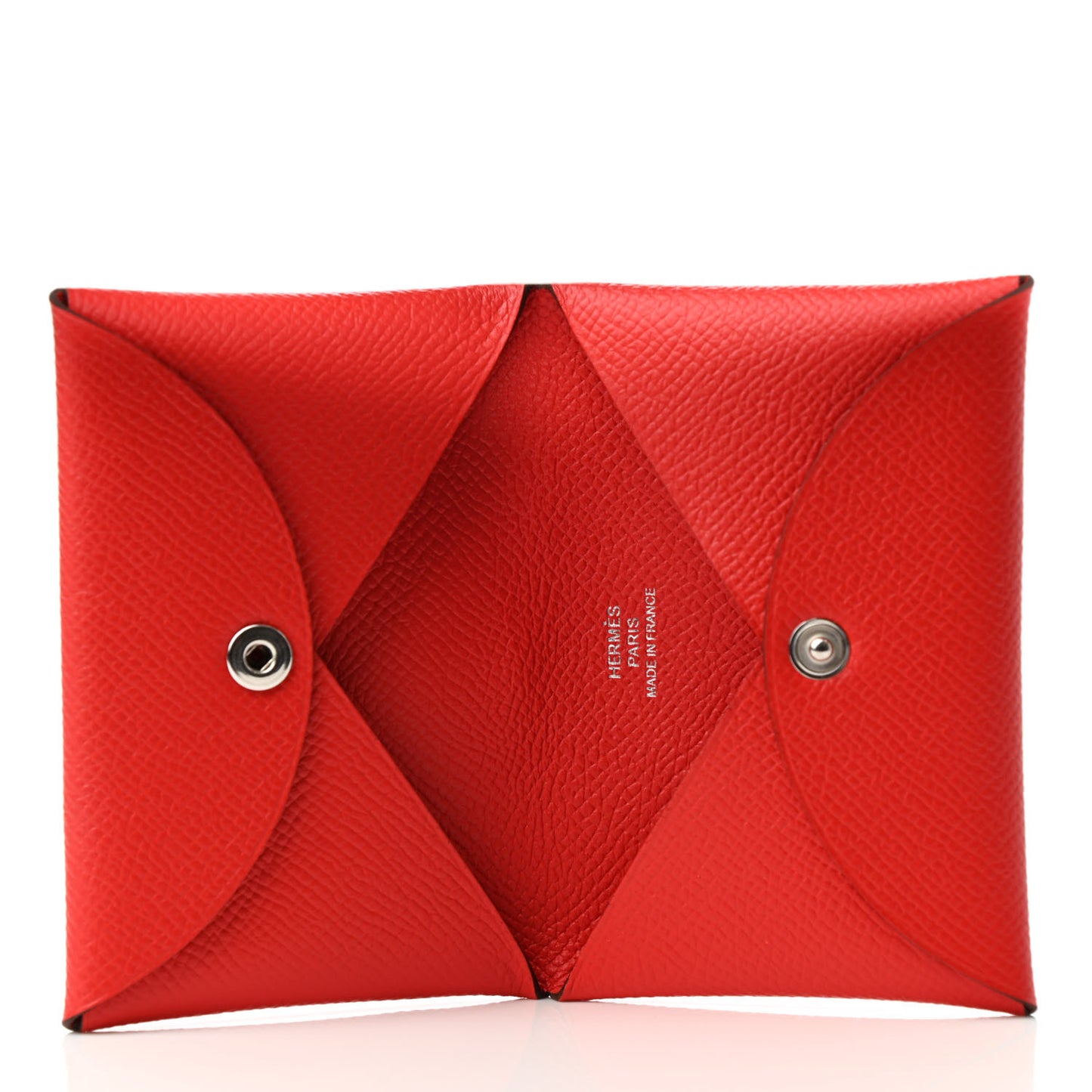 Epsom Calvi Card Case Rouge Casaque