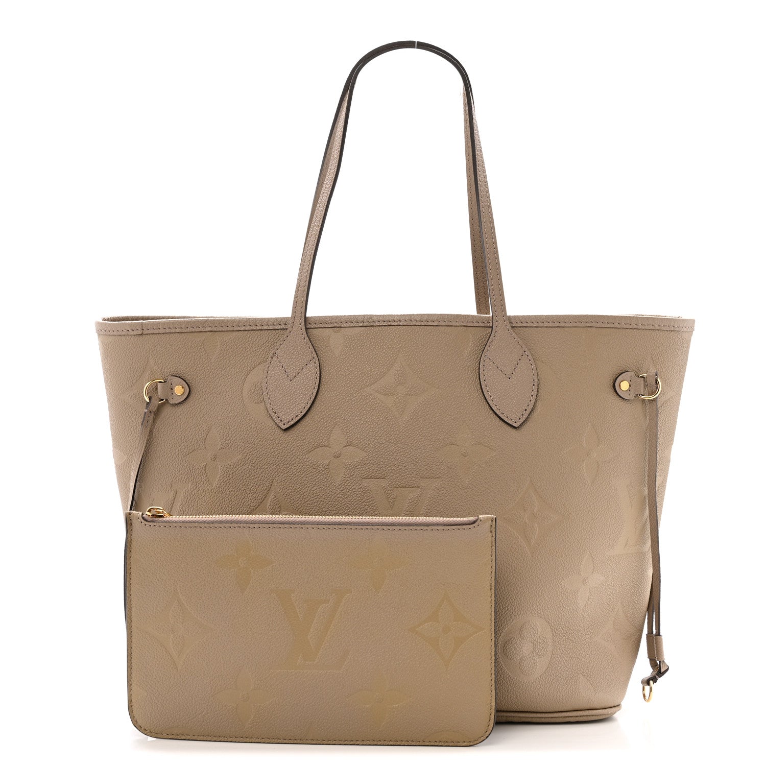 Louis Vuitton Empreinte Monogram Giant Neverfull MM Tourterelle 3 of 13