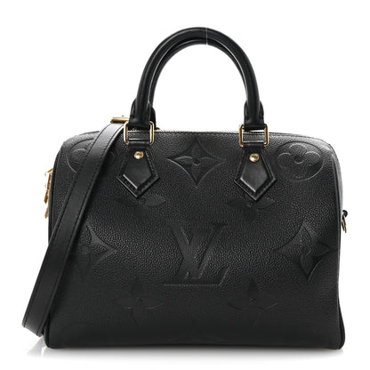 Louis Vuitton Empreinte Monogram Giant Speedy Bandouliere 25 Black 1 of 9