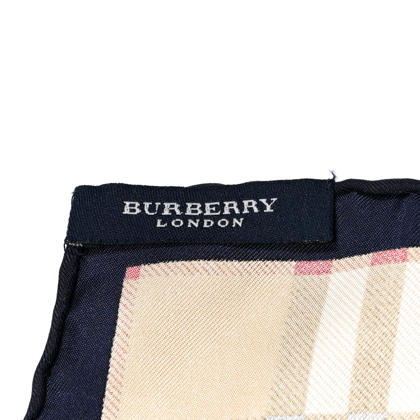 Silk Check Square Scarf Beige Black