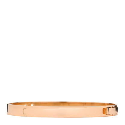 Hermes 18K Rose Gold Diamond PM H D'Ancre Bracelet SH 3 of 7